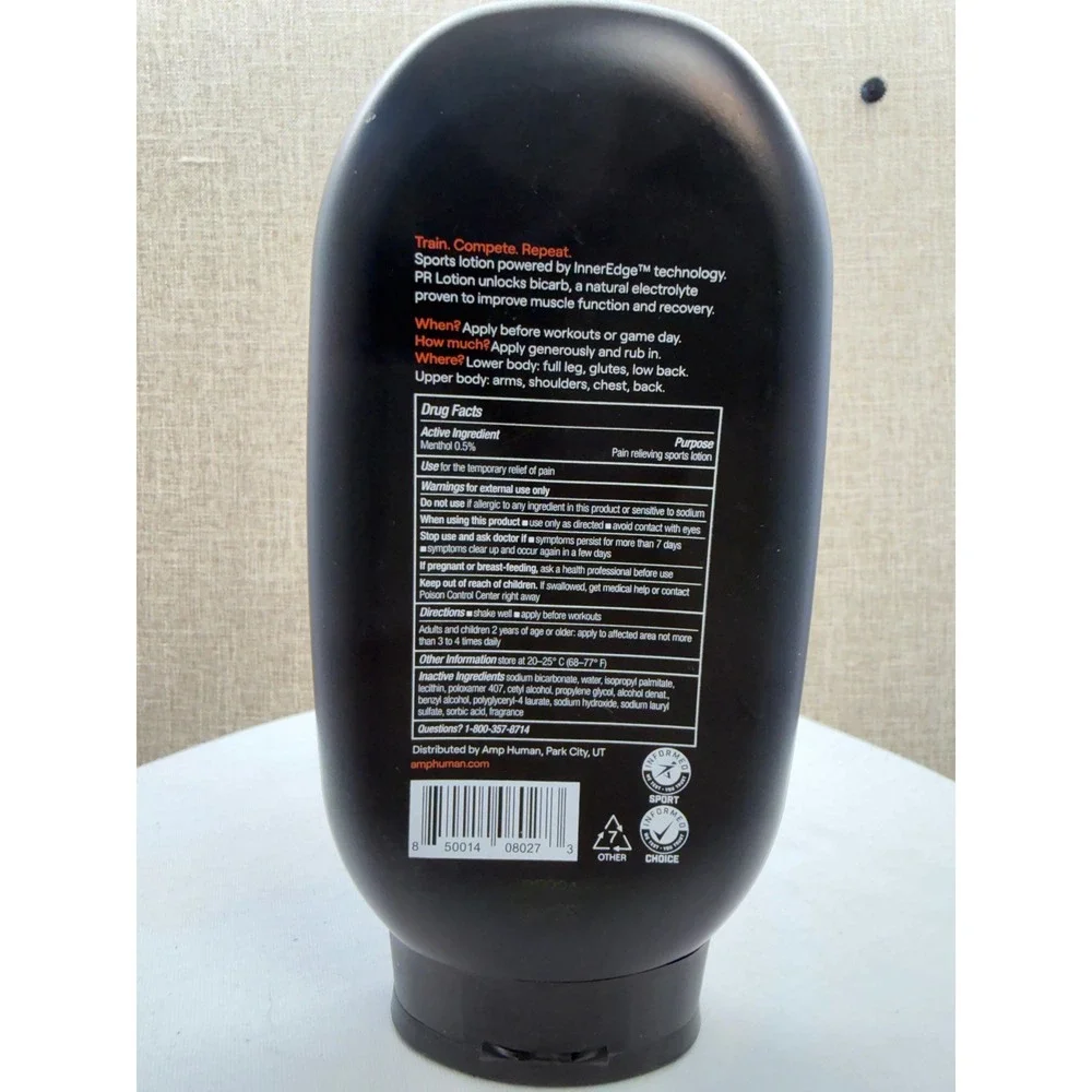 Amp Human PR Lotion 300g Bicarb Performance‎ Recovery Sports Lotion New Sealed